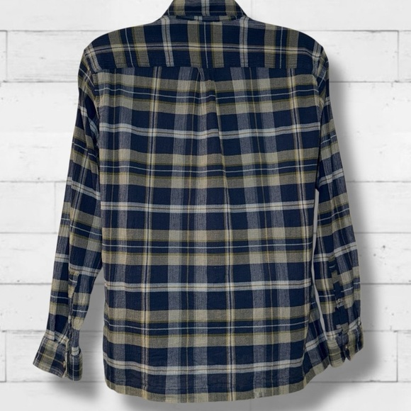 Eddie Bauer Men’s Classic Fit Plaid Flannel Button-Down Shirt L 100% Cotton - Picture 5 of 11